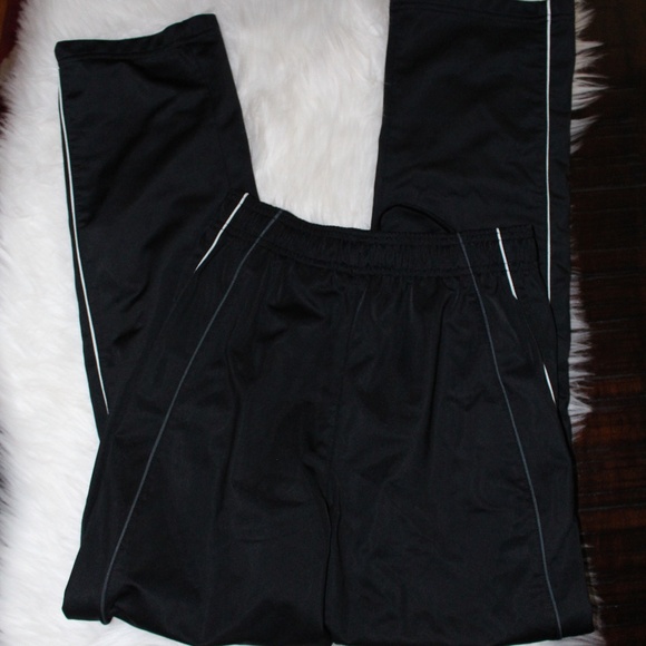 PUMA, black with a white stripe down the side athletic pants  Large 14-16 - Picture 3 of 4